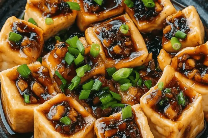 Vegan Hakka-Style Stuffed Tofu