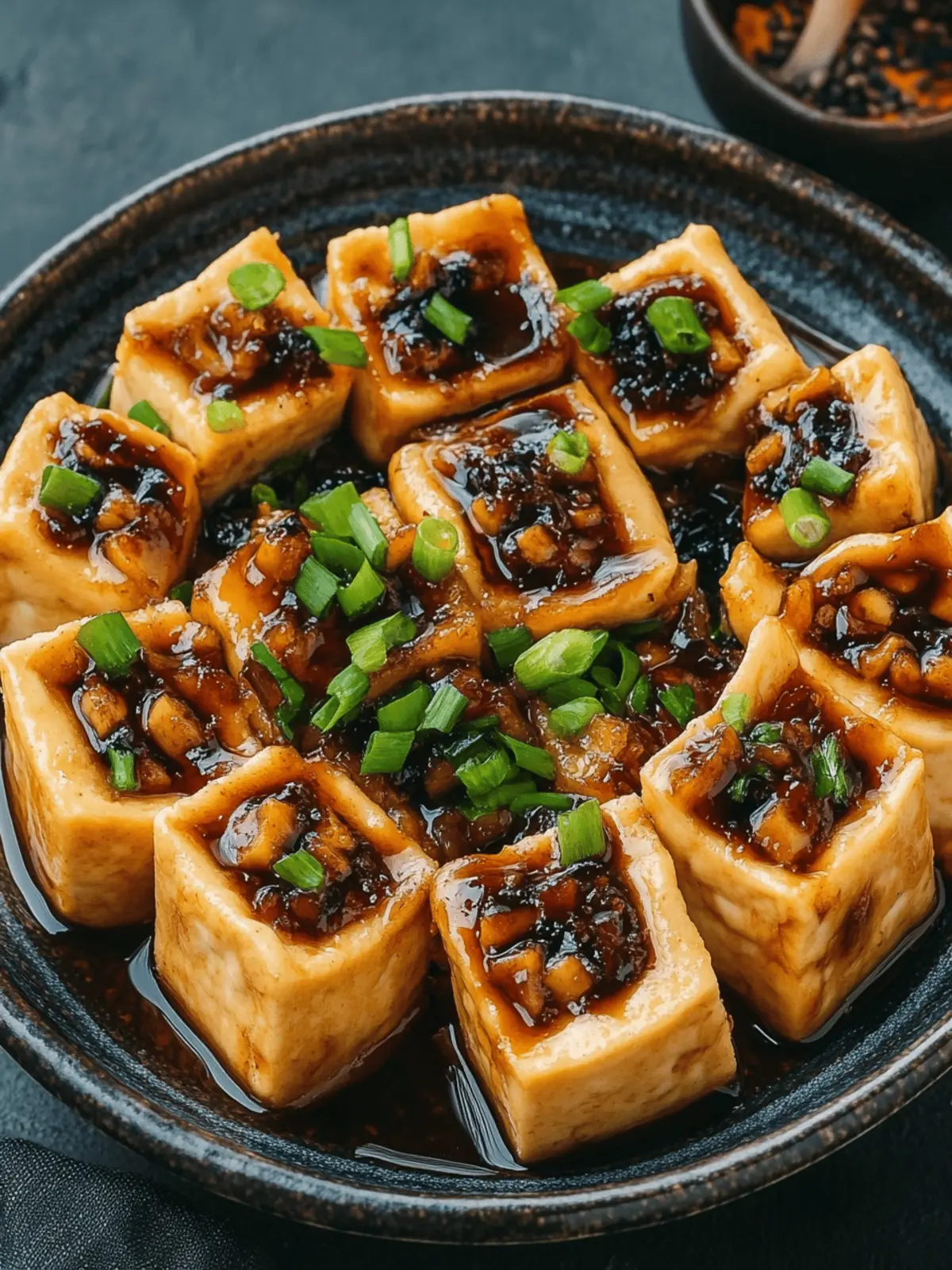 Vegan Hakka-Style Stuffed Tofu