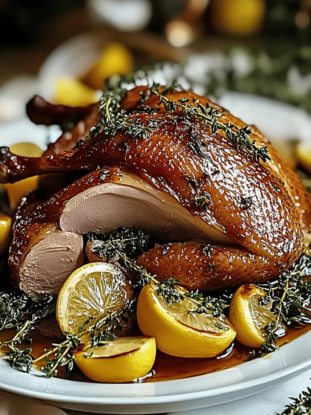 Lemon Herb Roast Duck