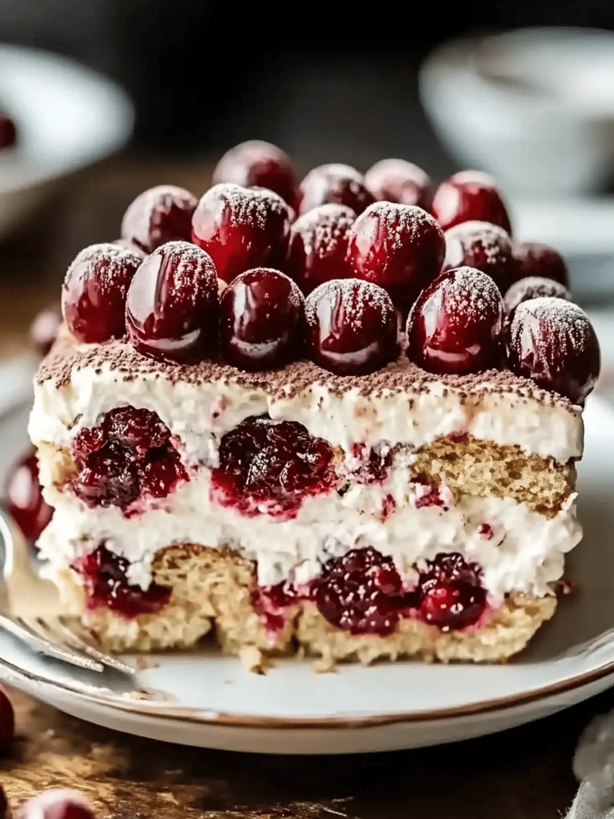 Cherry Amaretto Tiramisu