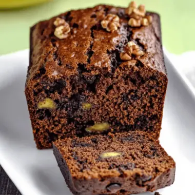 Chocolate Walnut Banana Bread