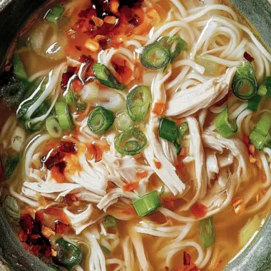 Ginger Garlic Chicken Noodle Soup