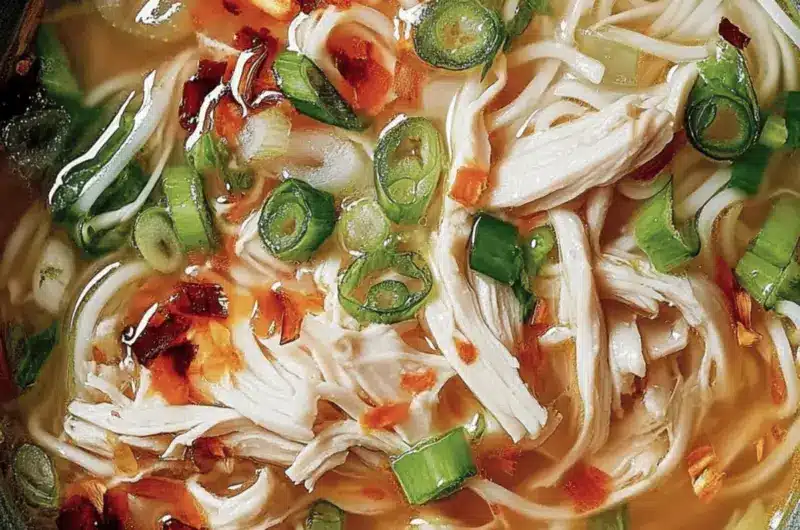 Ginger Garlic Chicken Noodle Soup