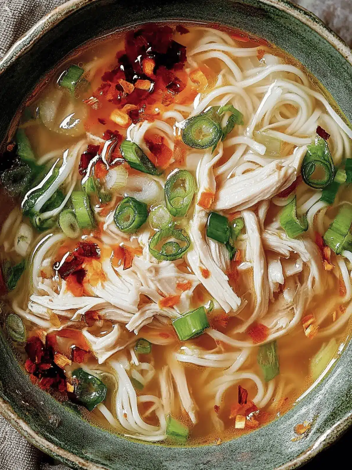 Ginger Garlic Chicken Noodle Soup