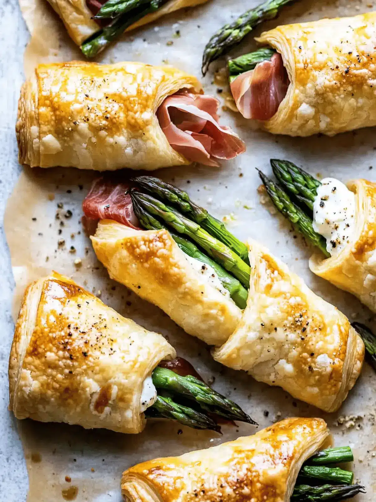 Prosciutto Asparagus Puff Pastry