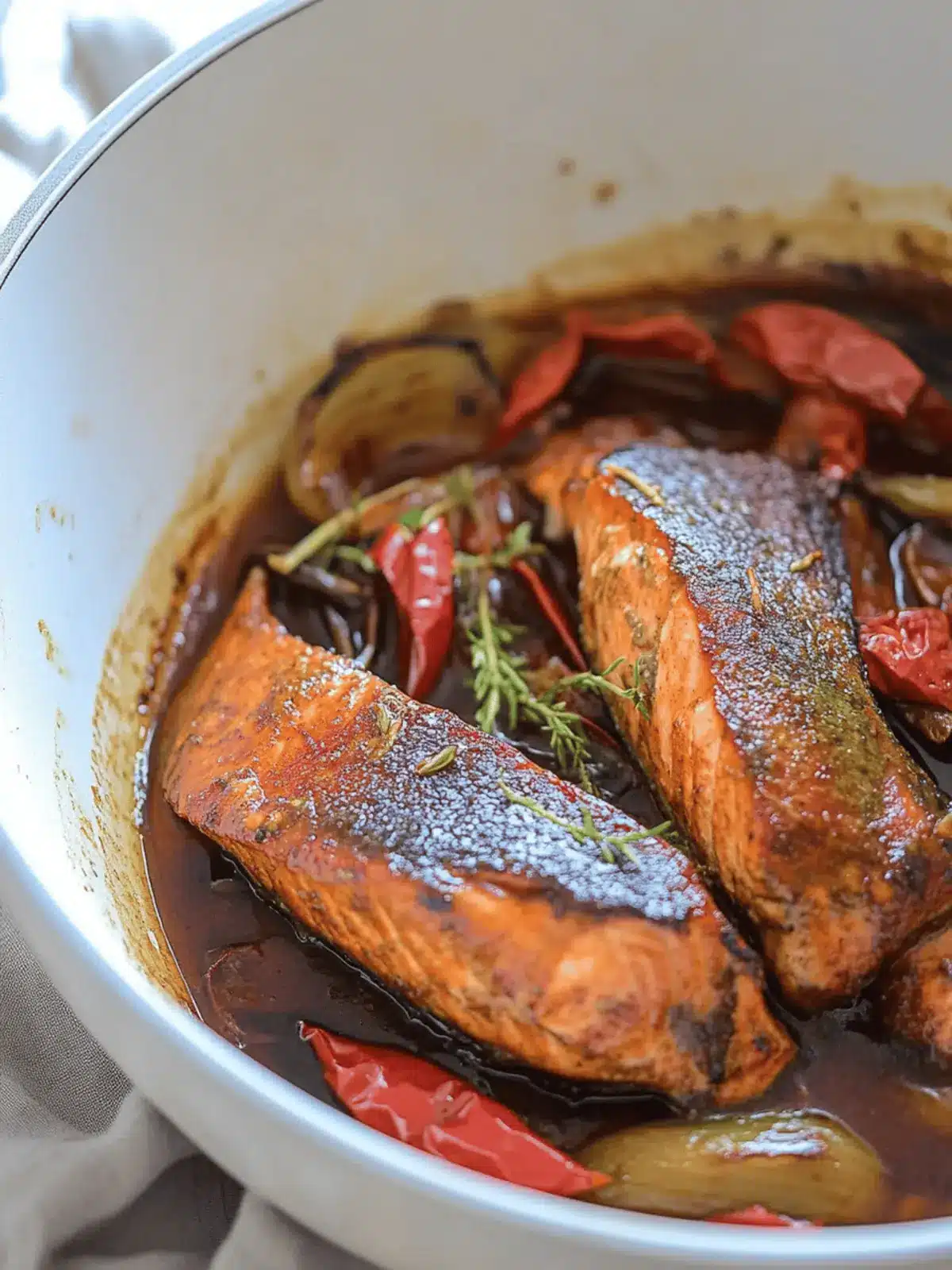 Brown Stew Salmon