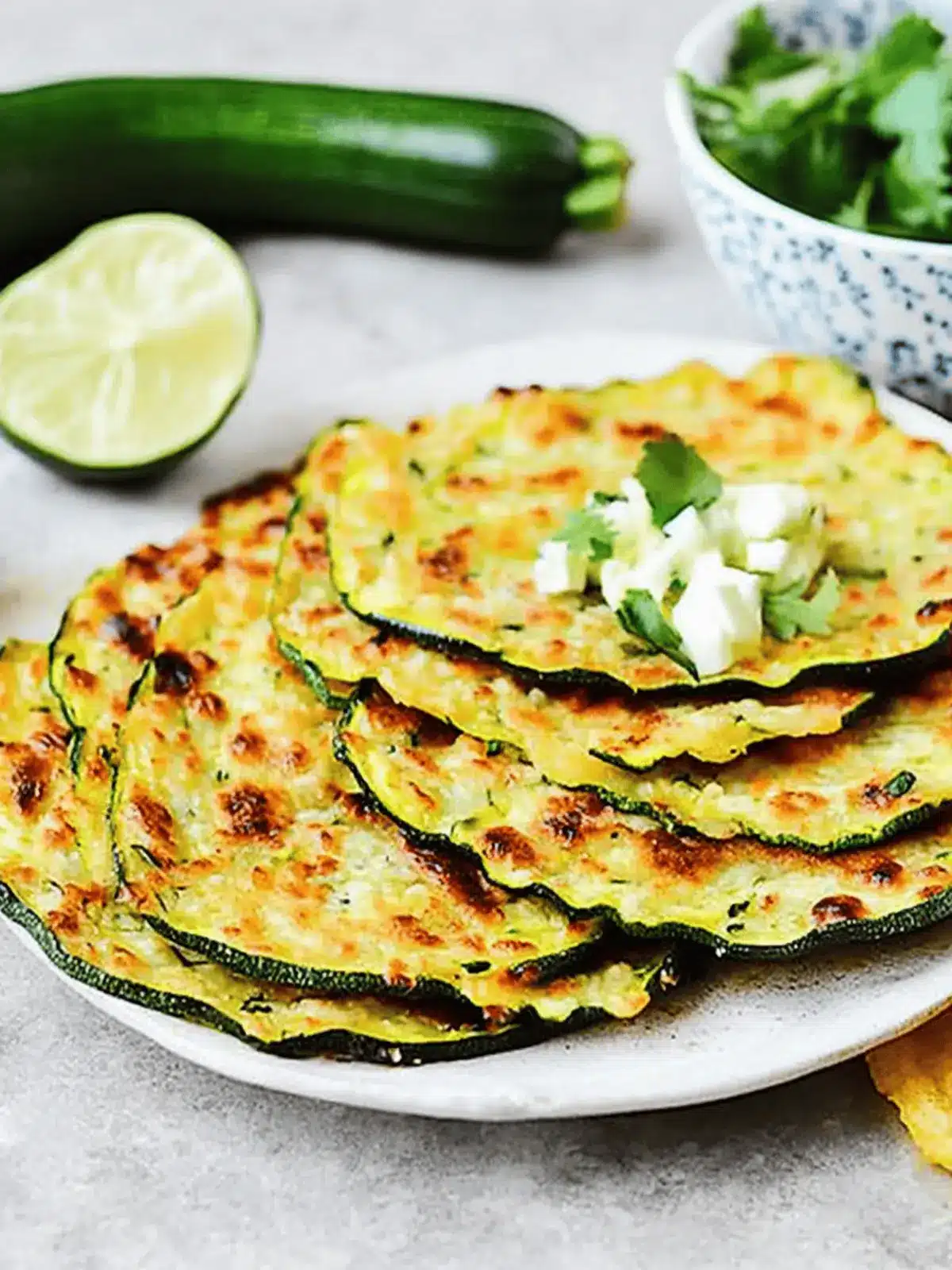 Soft Zucchini Taco Shells