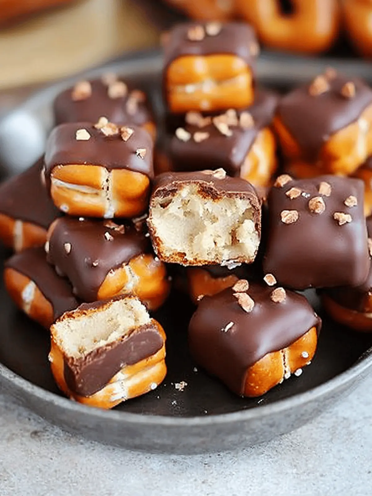 Cookie Dough Pretzel Bites