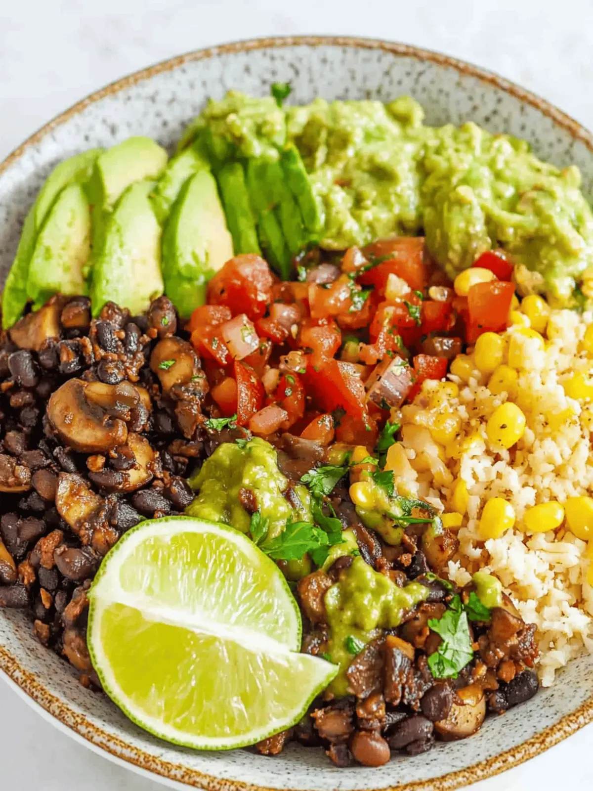 Mushroom Burrito Bowl