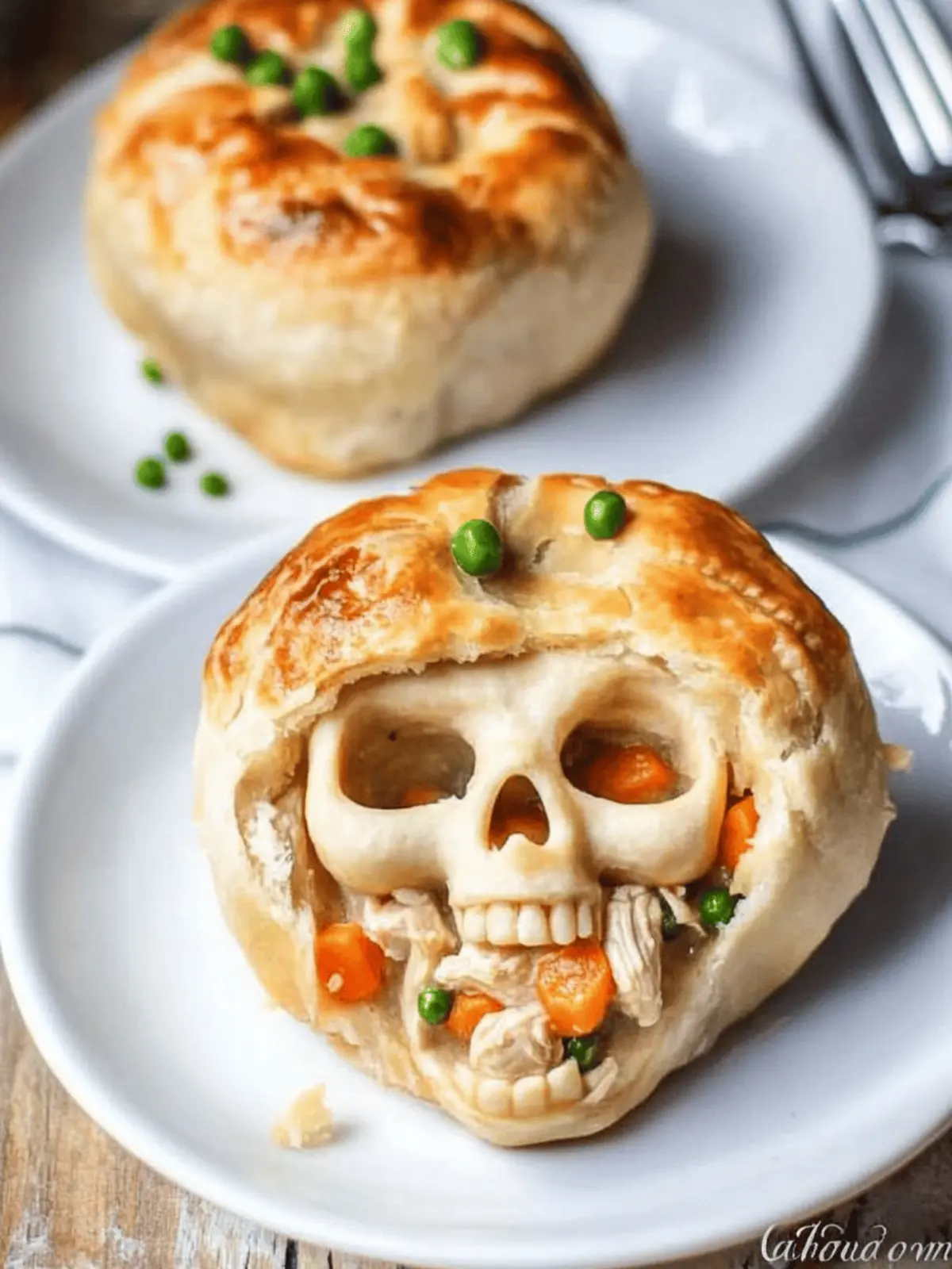 Skull Chicken Pot Pies