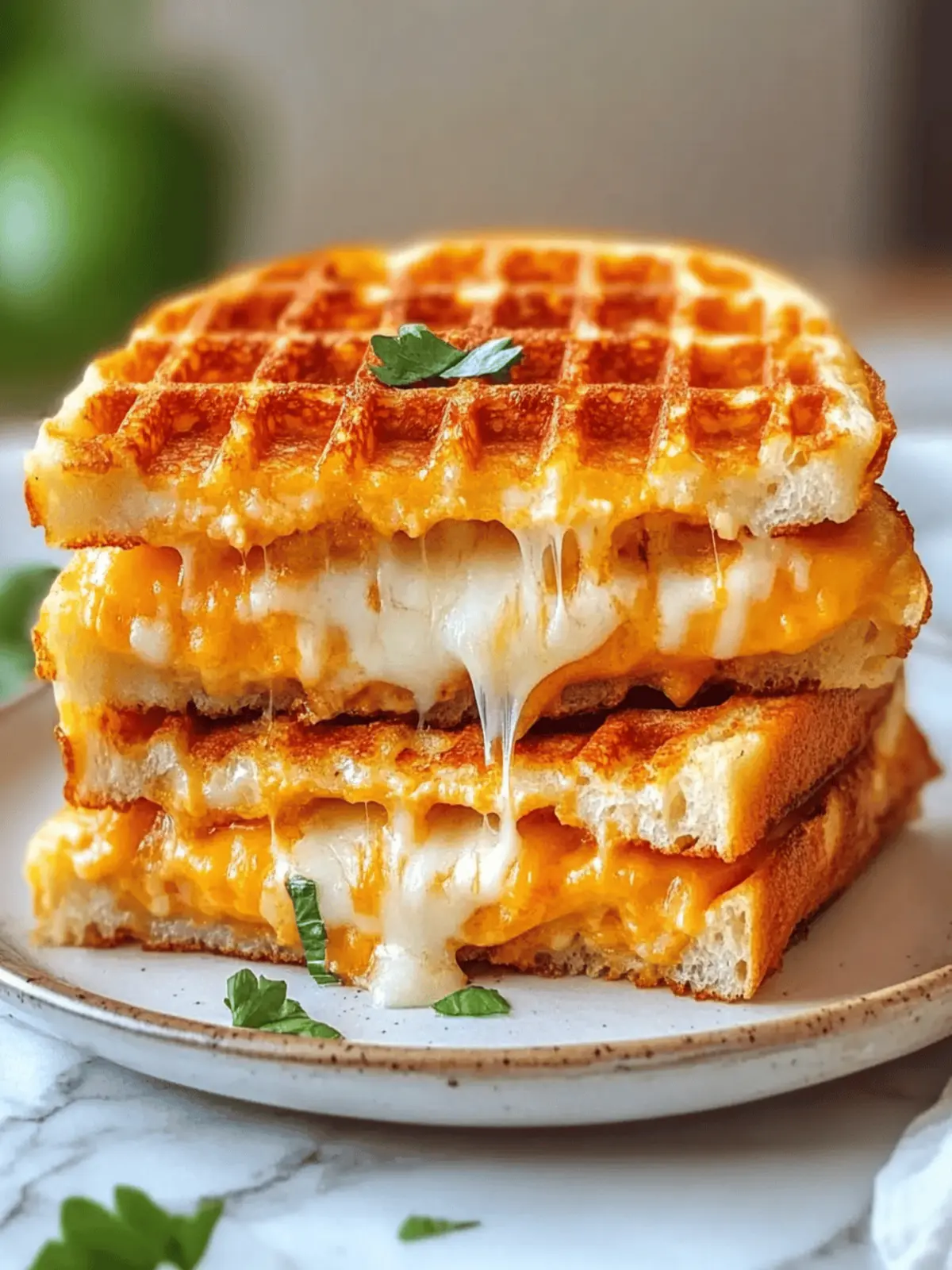 Low Carb Grilled Cheese Chaffle