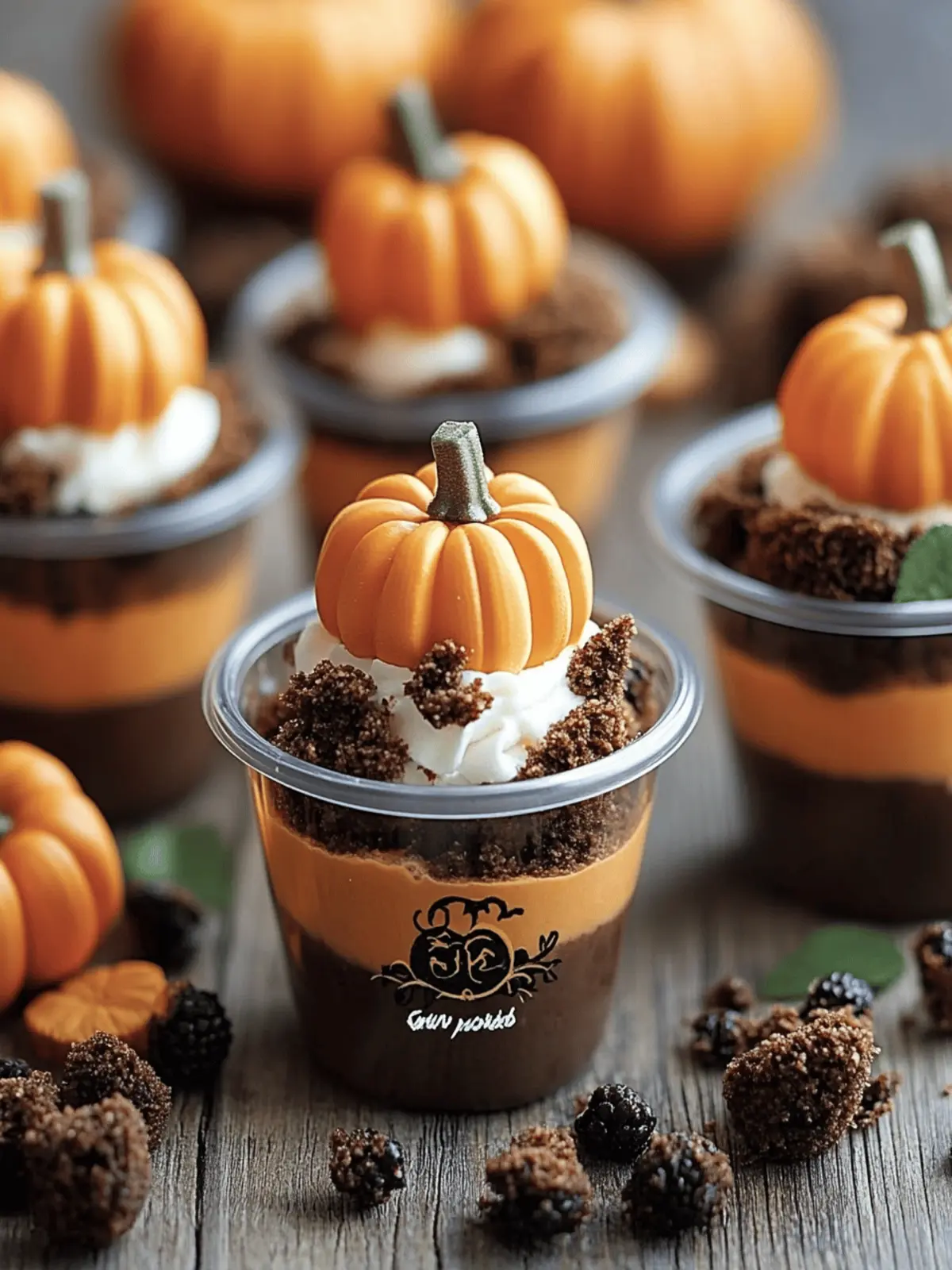 Pumpkin Patch Dirt Cups