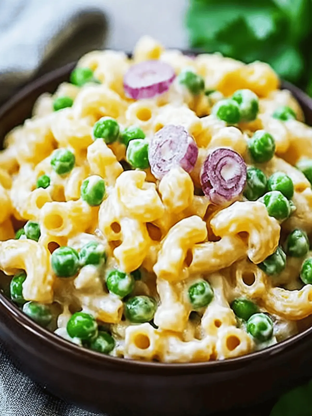Creamy Pea Pasta Salad