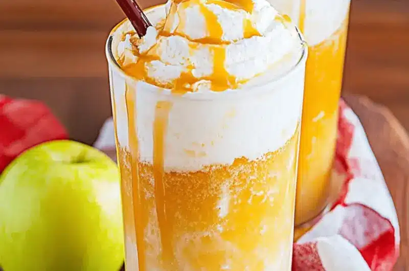 Caramel Apple Cider Float