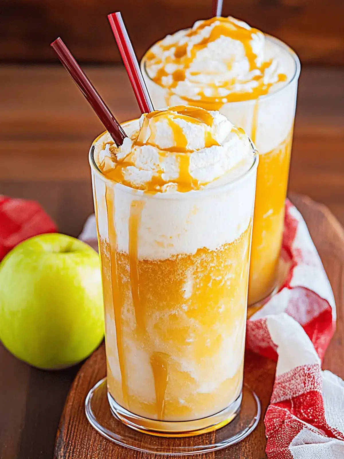 Caramel Apple Cider Float