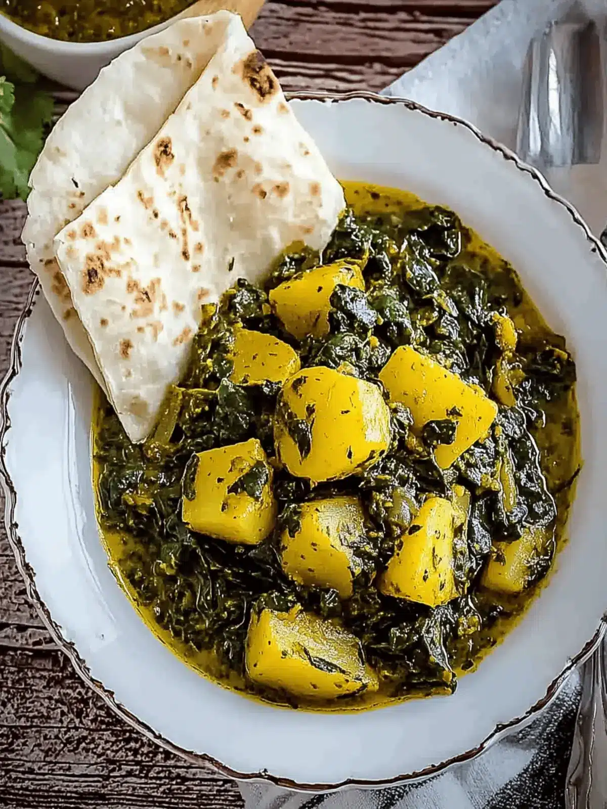 Potato and Spinach Curry