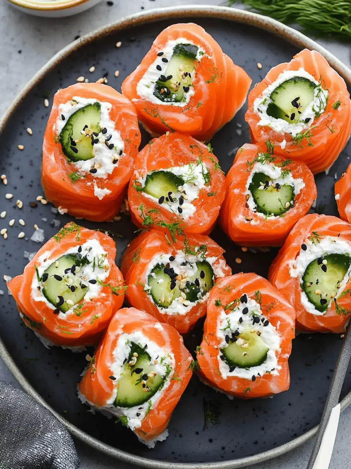 Smoked Salmon Roll Ups