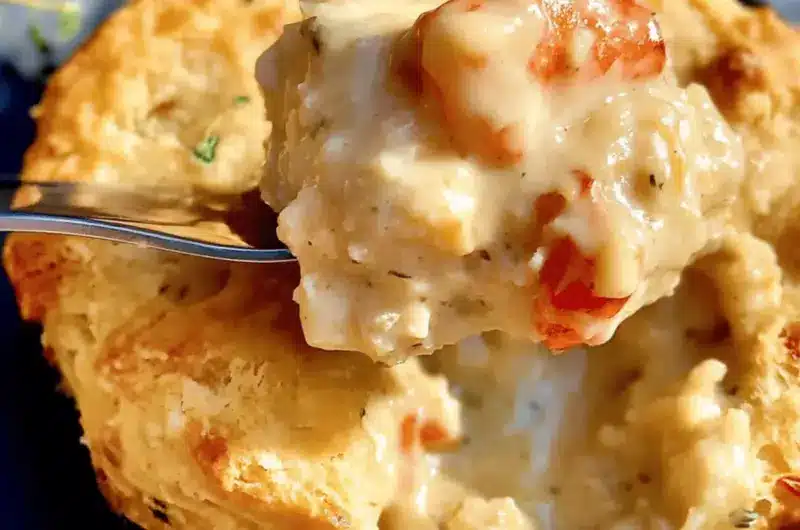 Cheddar Bay Biscuit Seafood Pot Pie