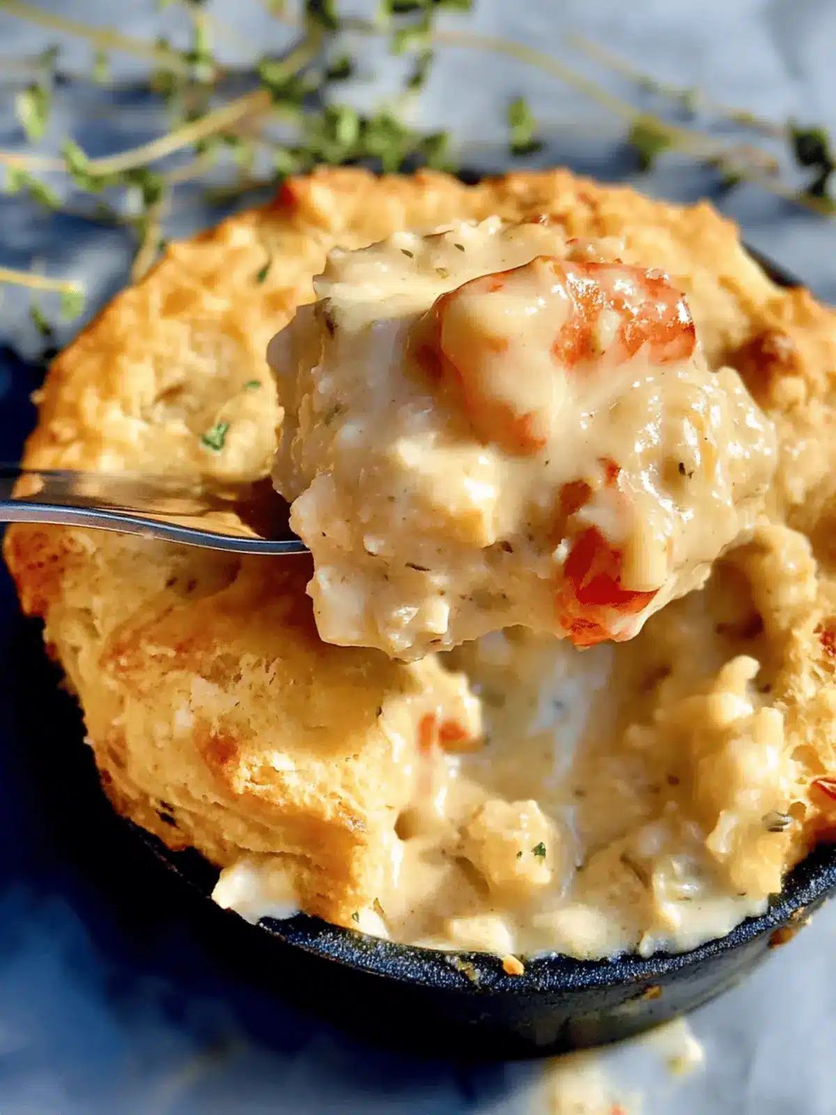 Cheddar Bay Biscuit Seafood Pot Pie