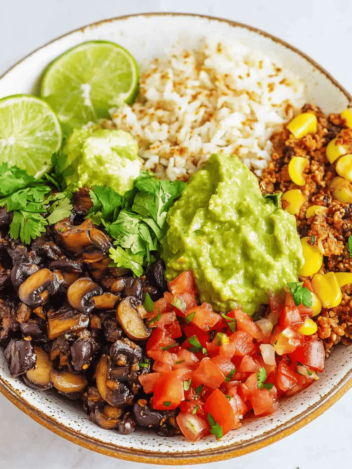 Mushroom Burrito Bowl