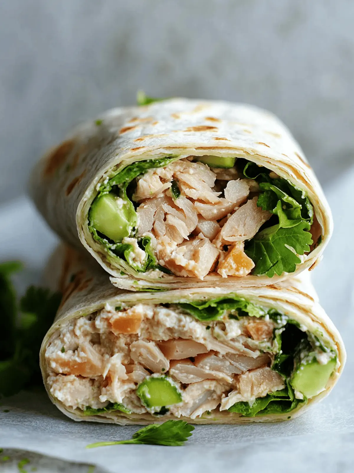 Simple Tuna Wrap