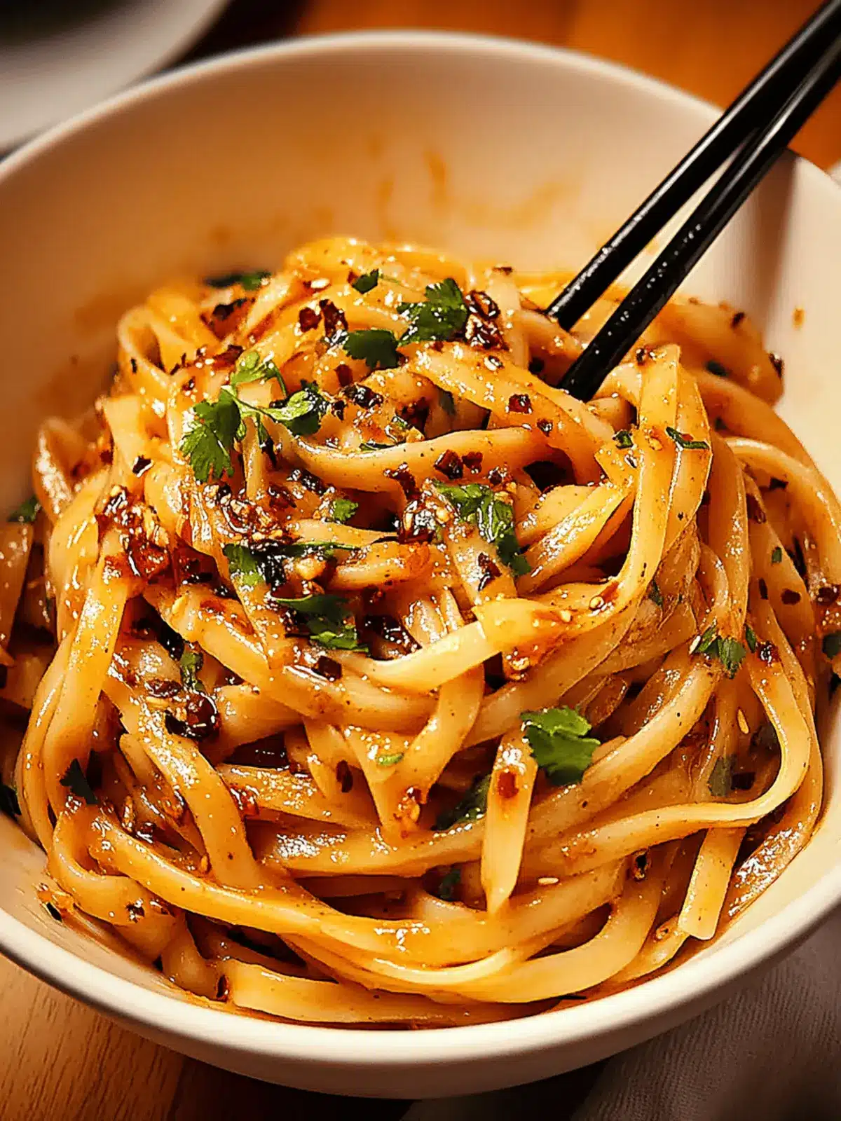 Spicy Szechuan Noodles with Garlic Chili Oil