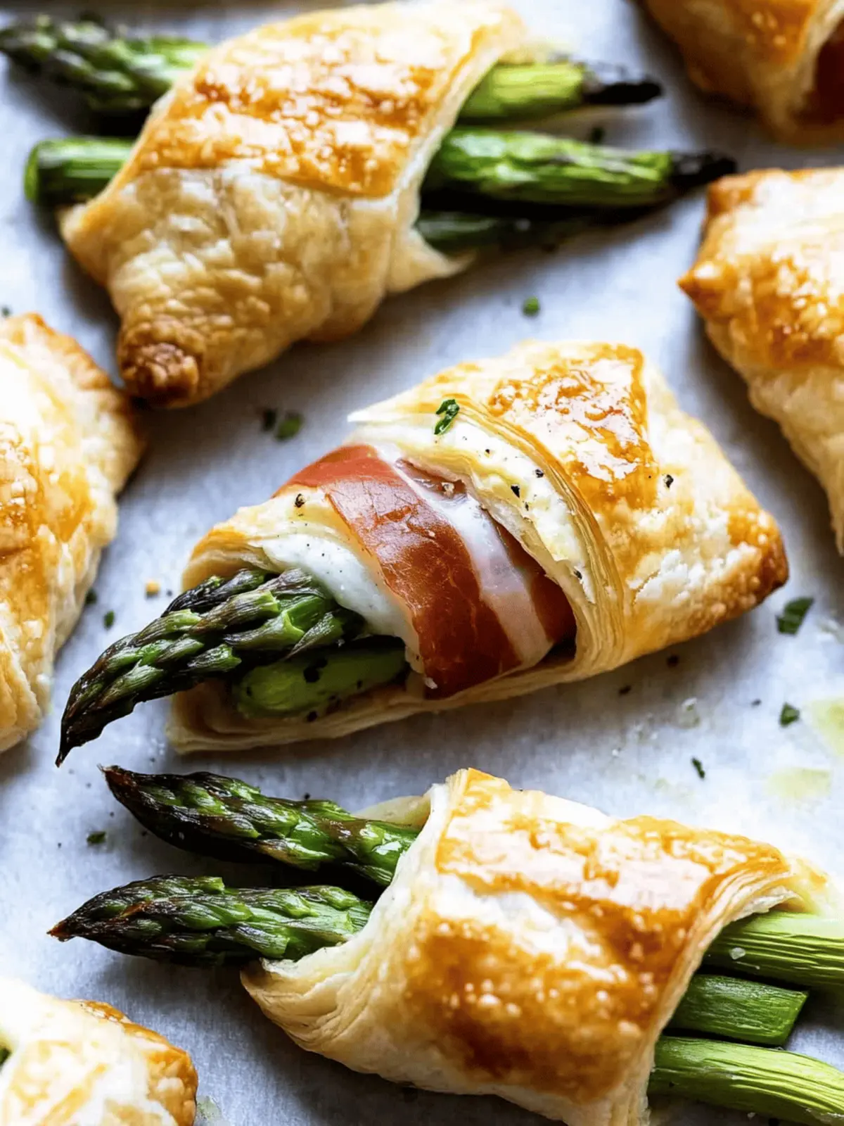 Prosciutto Asparagus Puff Pastry