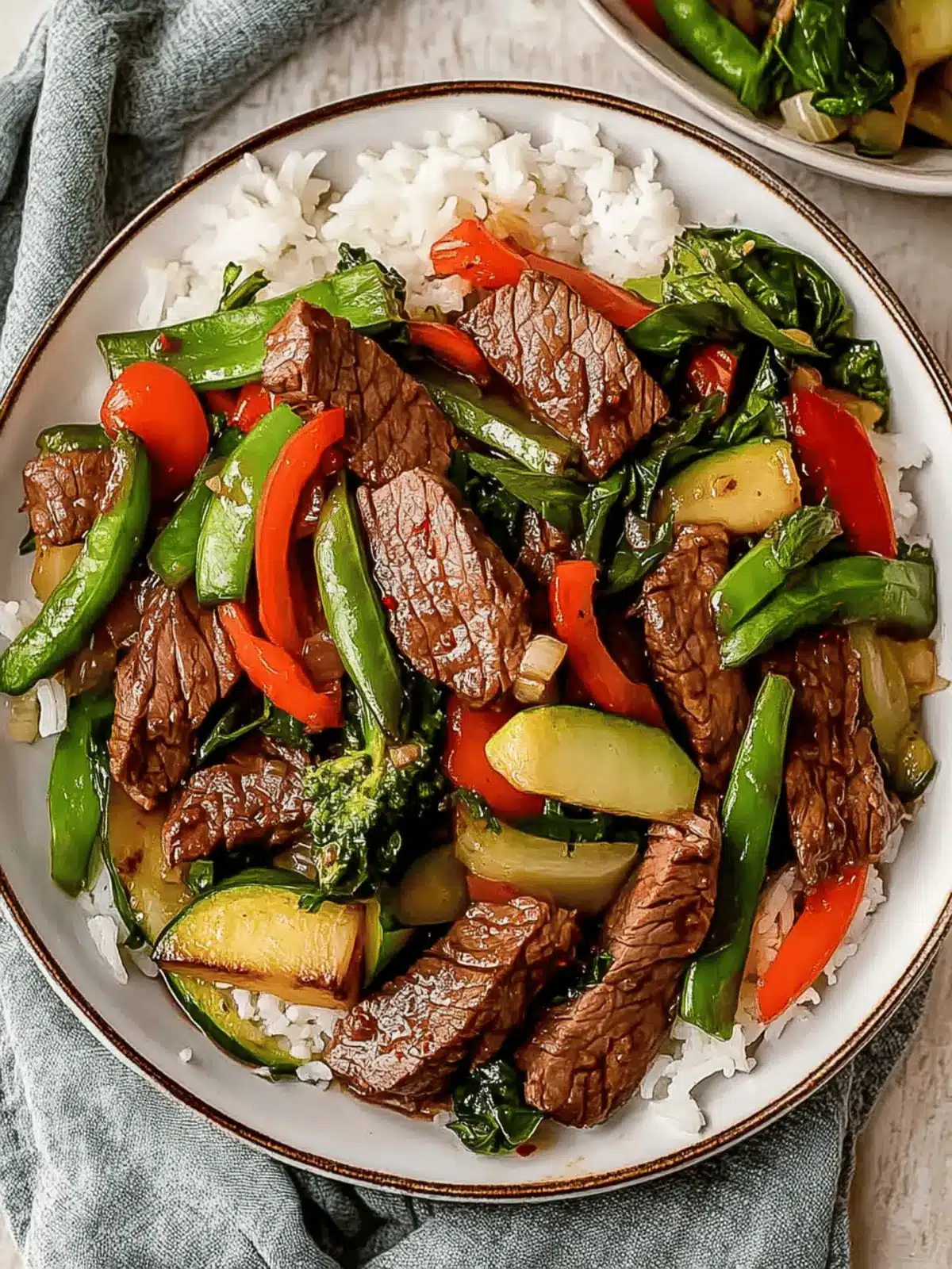 Veggie-Packed Flank Steak Stir Fry