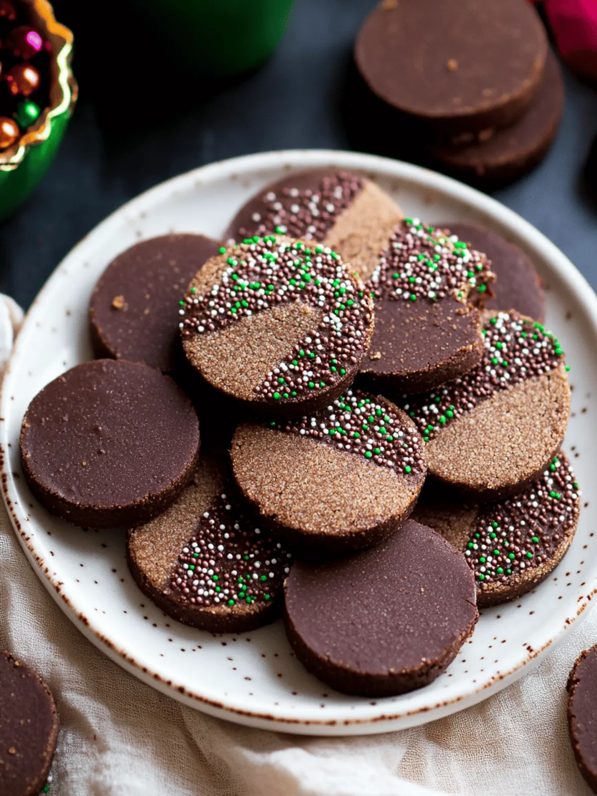 Chocolate Shortbread Cookies