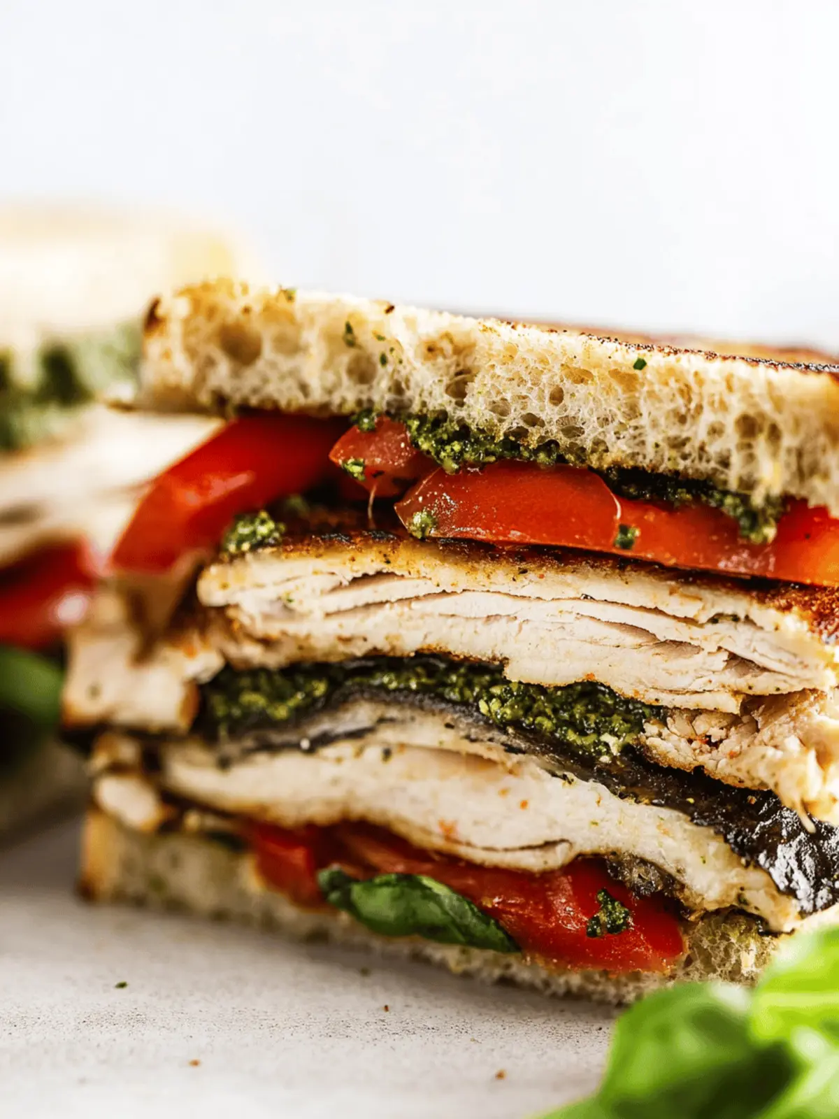 Turkey Pesto Sandwich