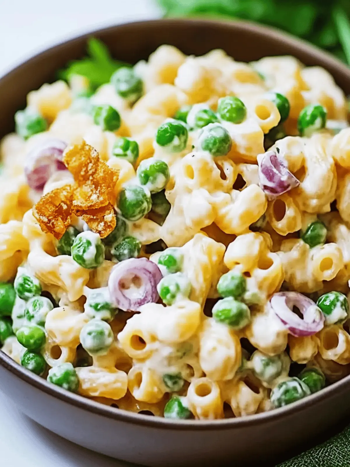 Creamy Pea Pasta Salad