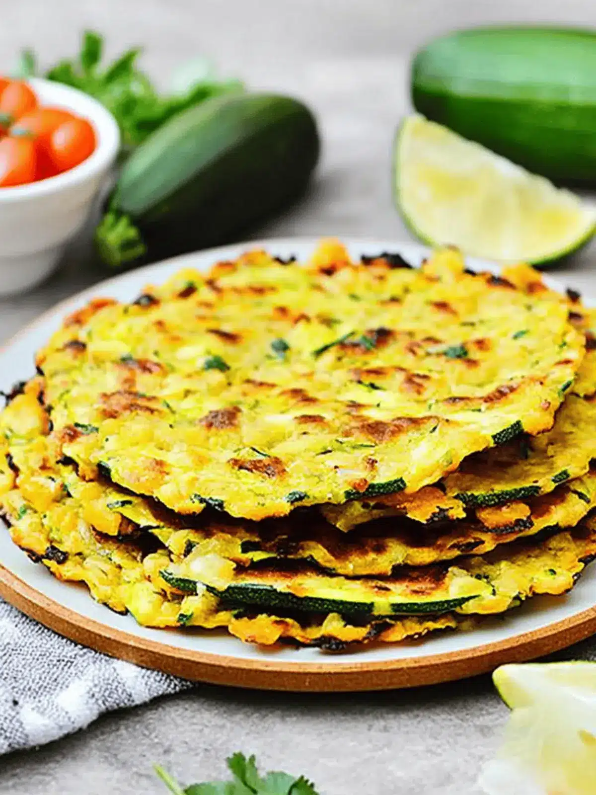 Soft Zucchini Taco Shells