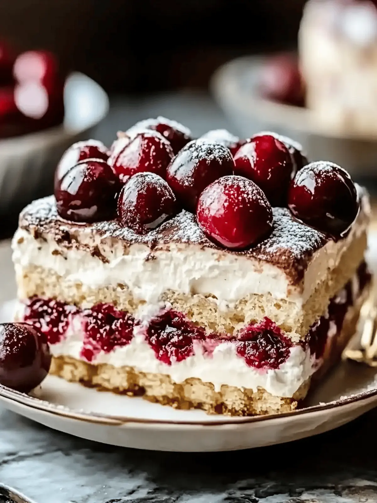 Cherry Amaretto Tiramisu