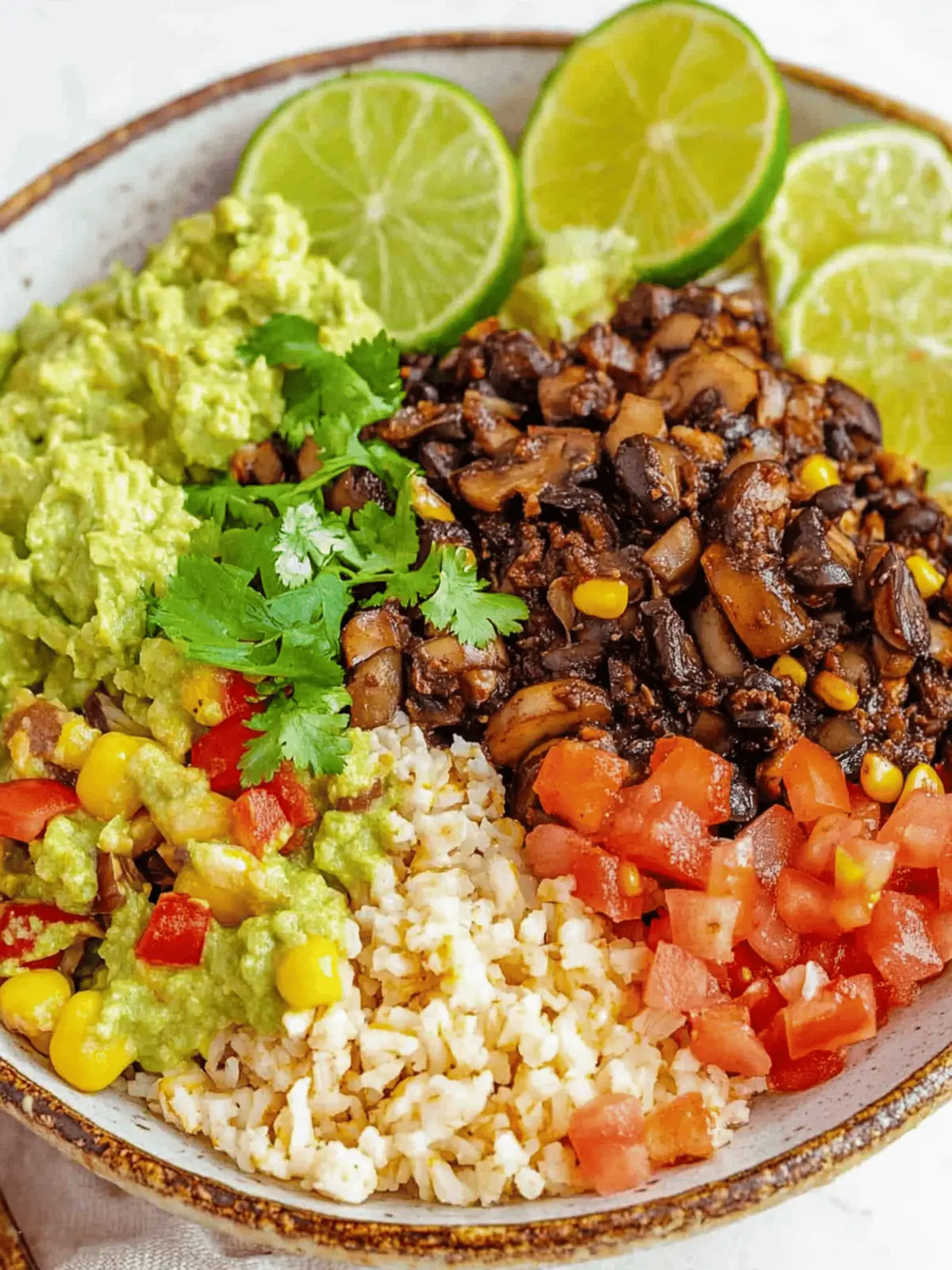 Mushroom Burrito Bowl