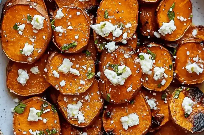 Honey Feta Sweet Potato Rounds