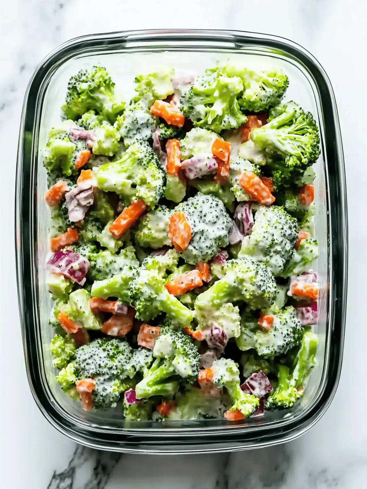 Fresh Broccoli Salad Meal Prep