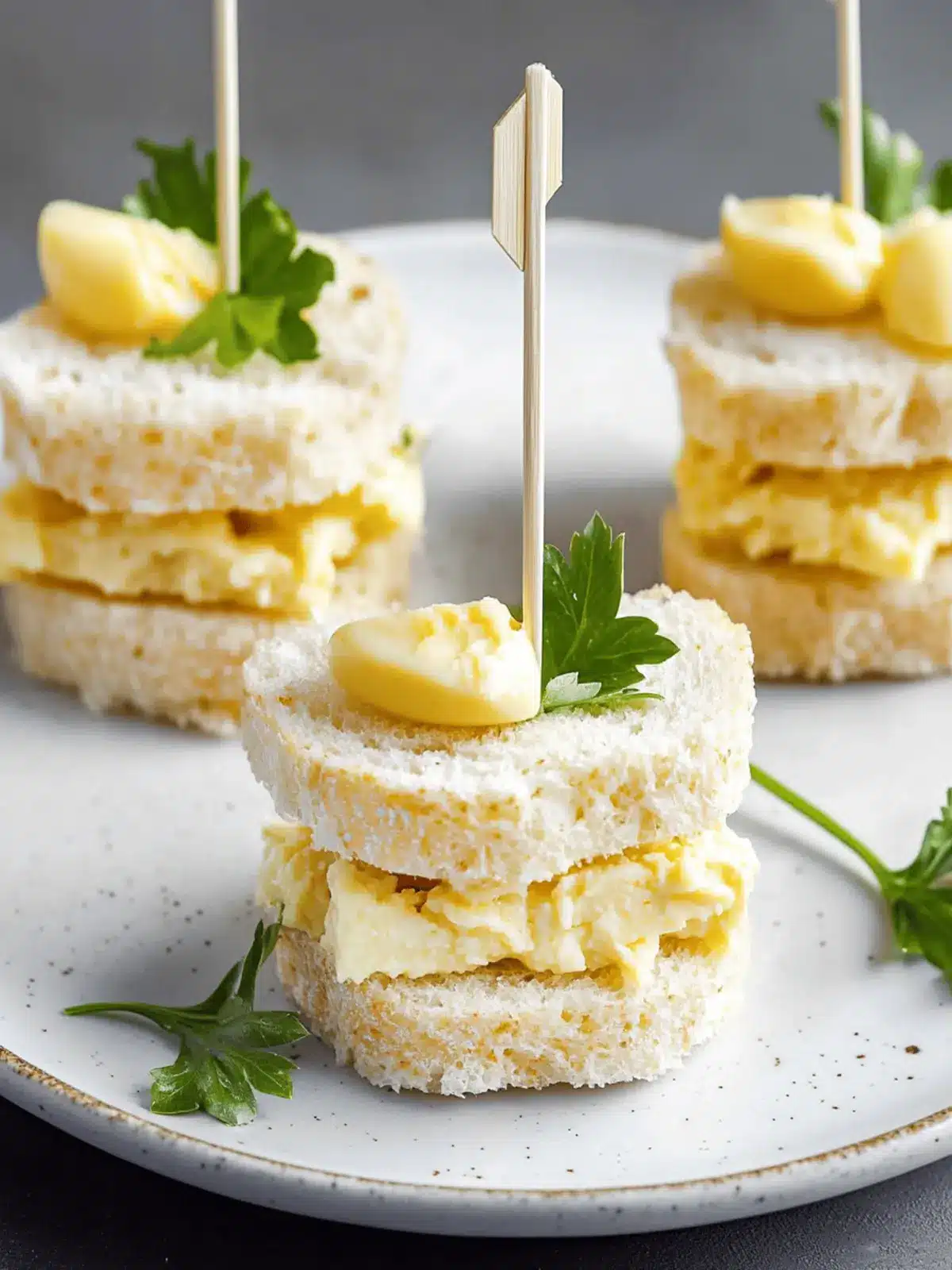 Egg Salad Tea Sandwiches
