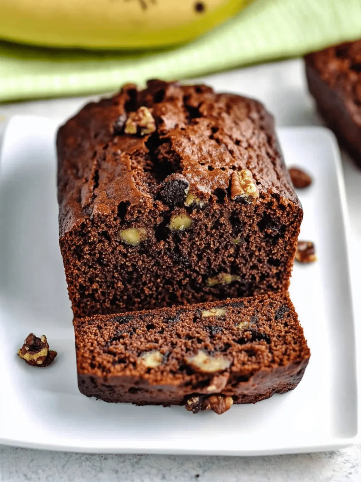 Chocolate Walnut Banana Bread