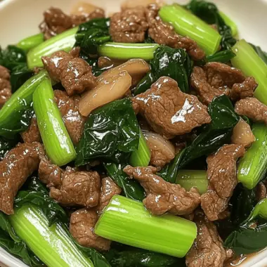 ok Choy Stir-Fried Beef