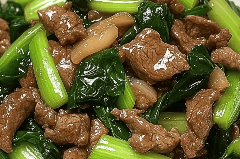 ok Choy Stir-Fried Beef