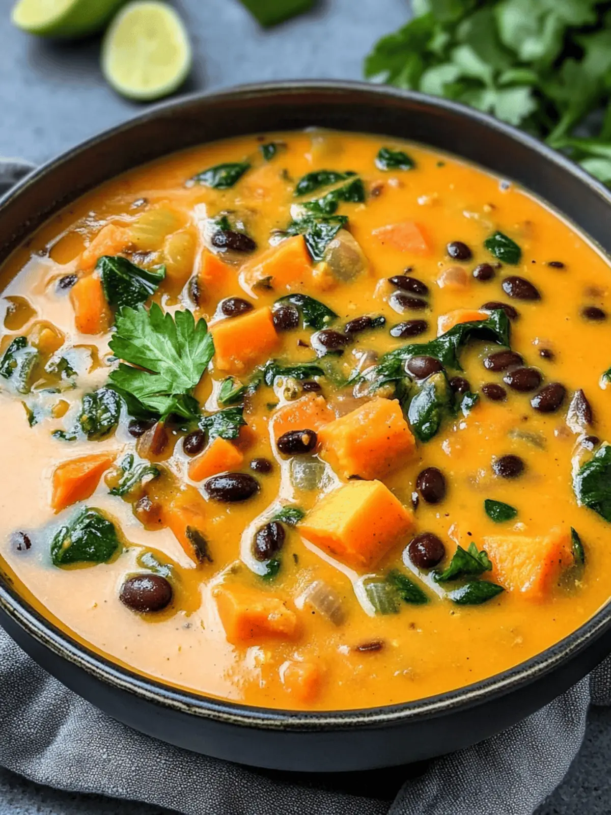Black Bean and Sweet Potato Soup
