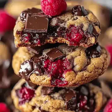Raspberry Chocolate Chunk Cookies