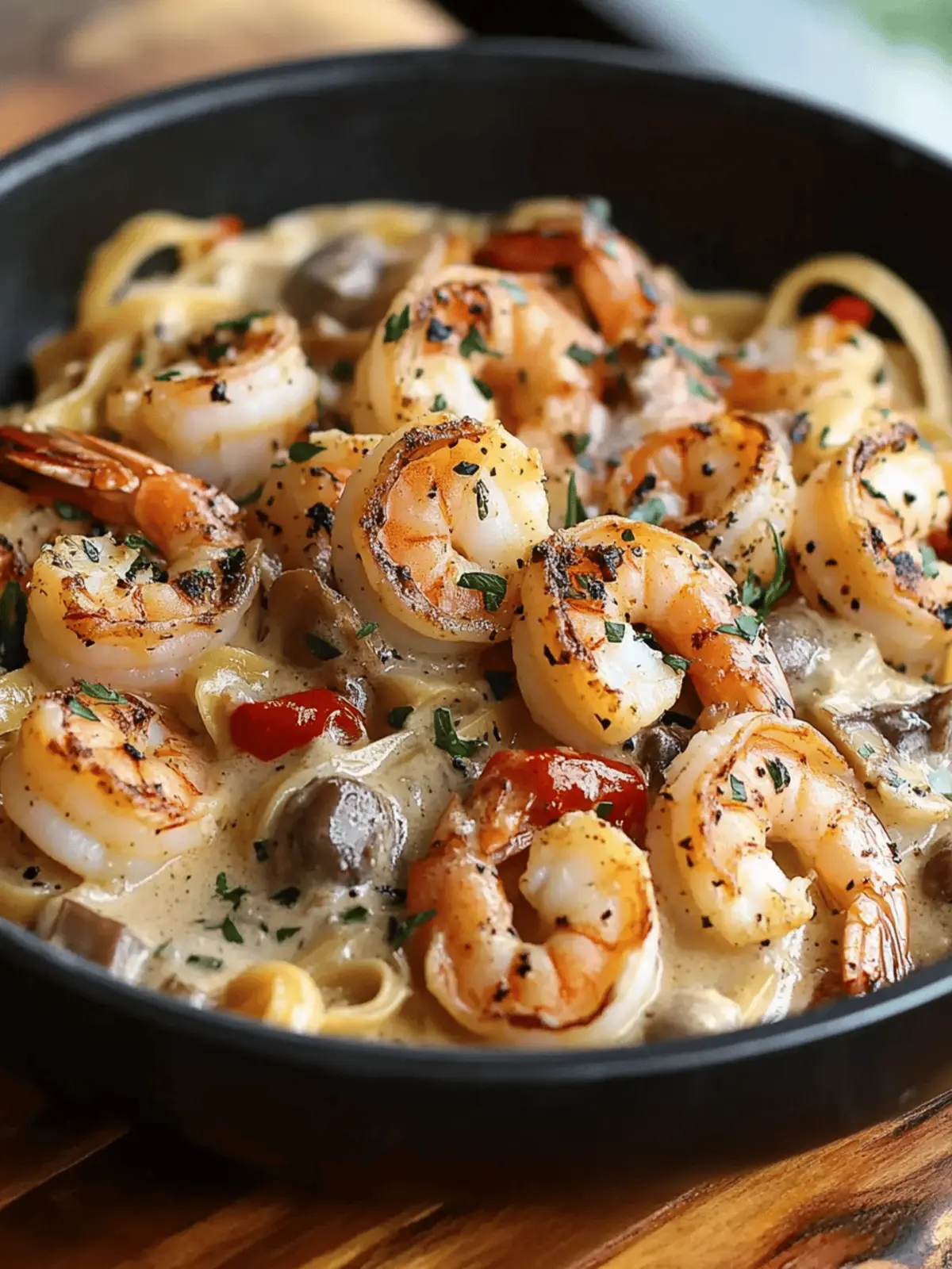 Blackened Shrimp Stroganoff
