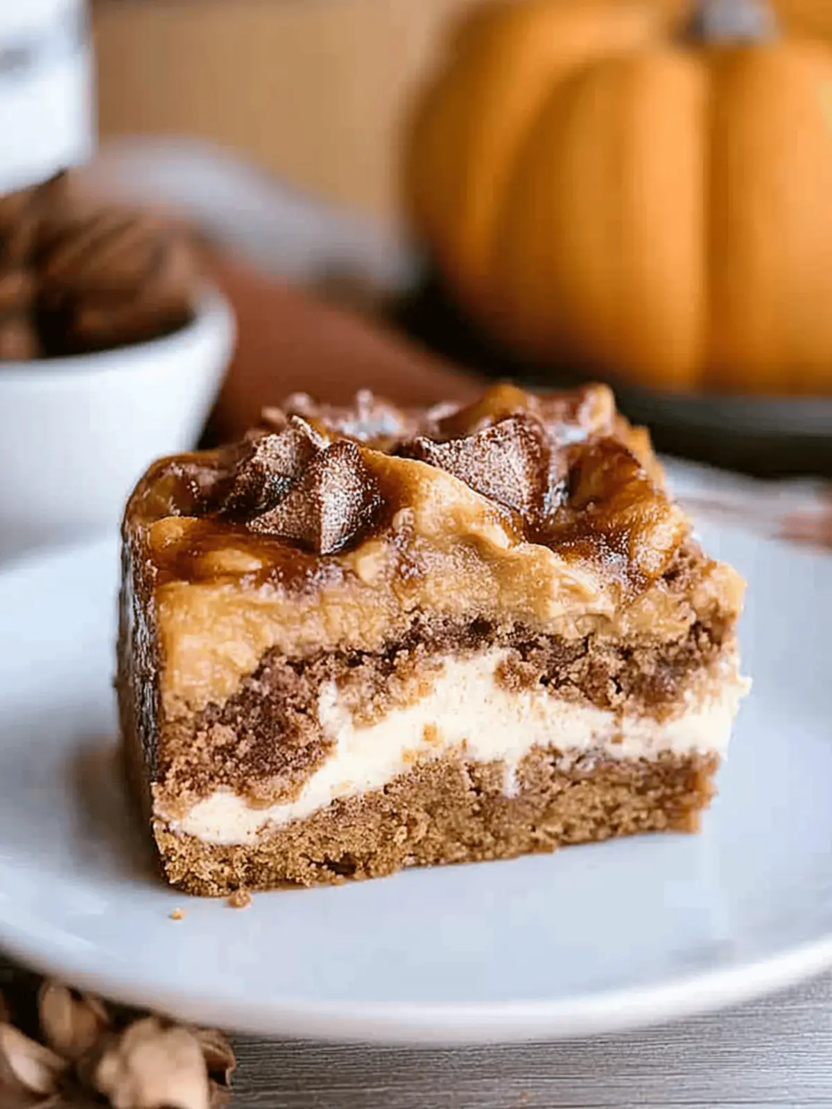 Pumpkin Earthquake Cake
