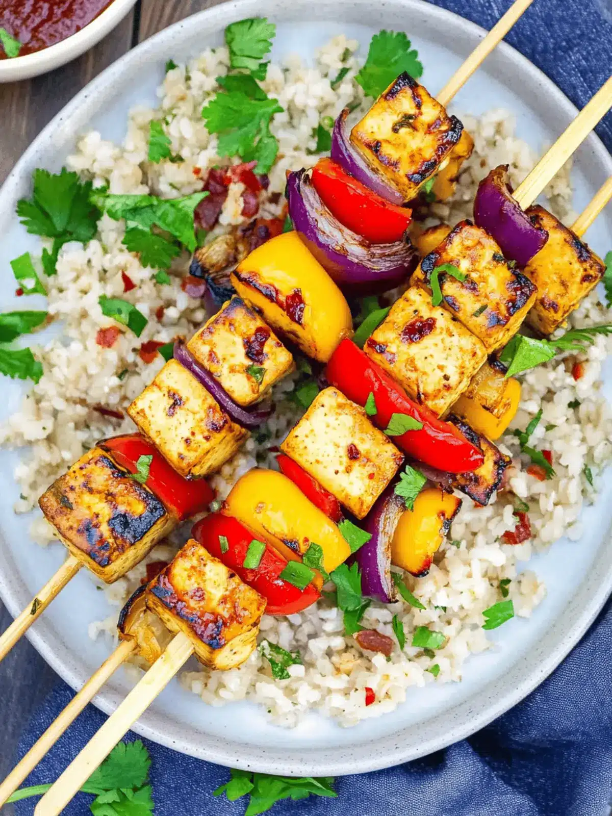 Tofu Vegetable Skewers