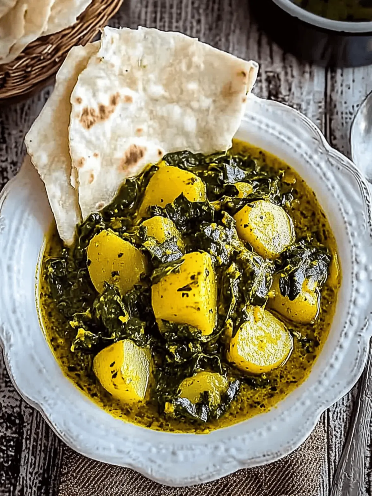 Potato and Spinach Curry