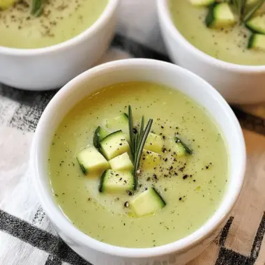 Zucchini and Rosemary Soup