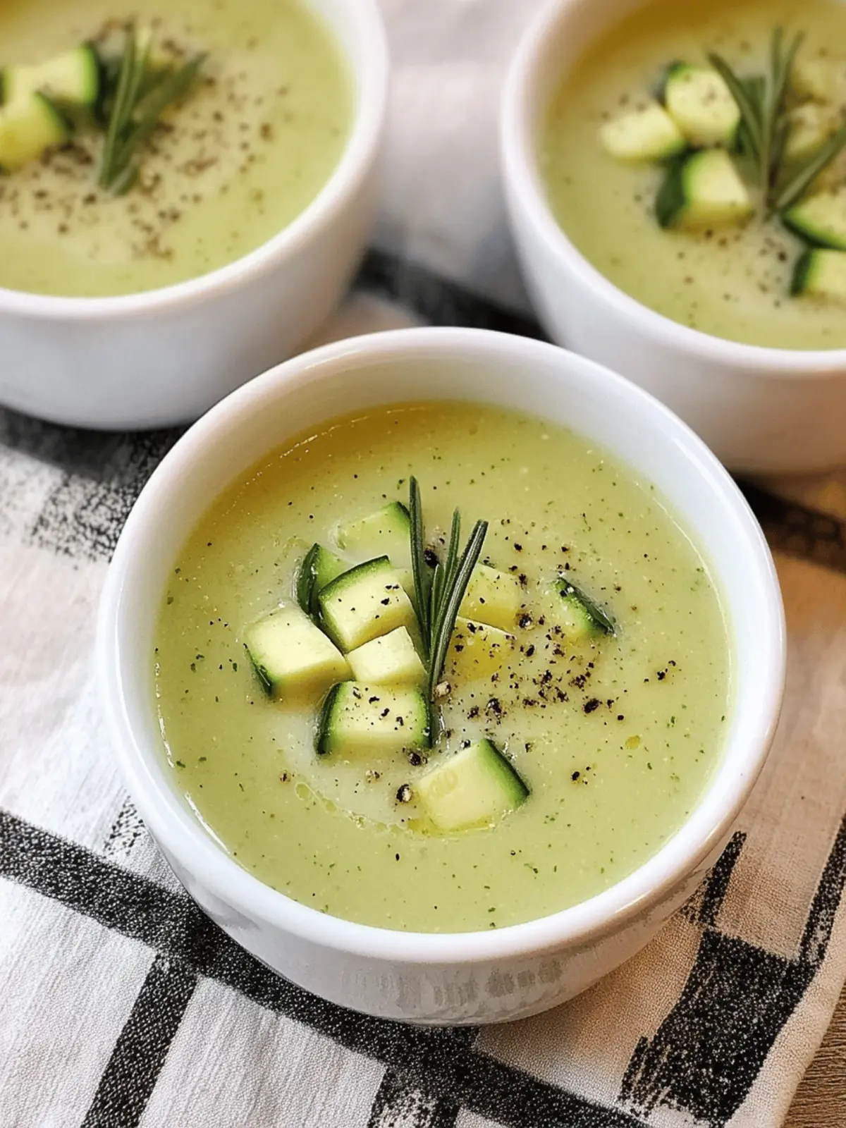 Zucchini and Rosemary Soup