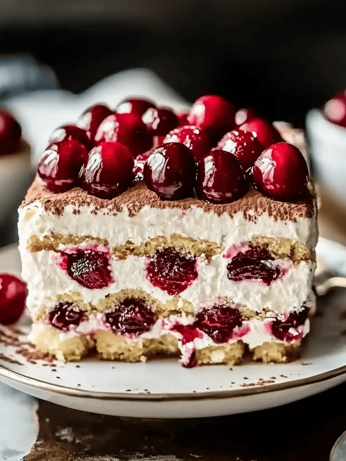 Cherry Amaretto Tiramisu