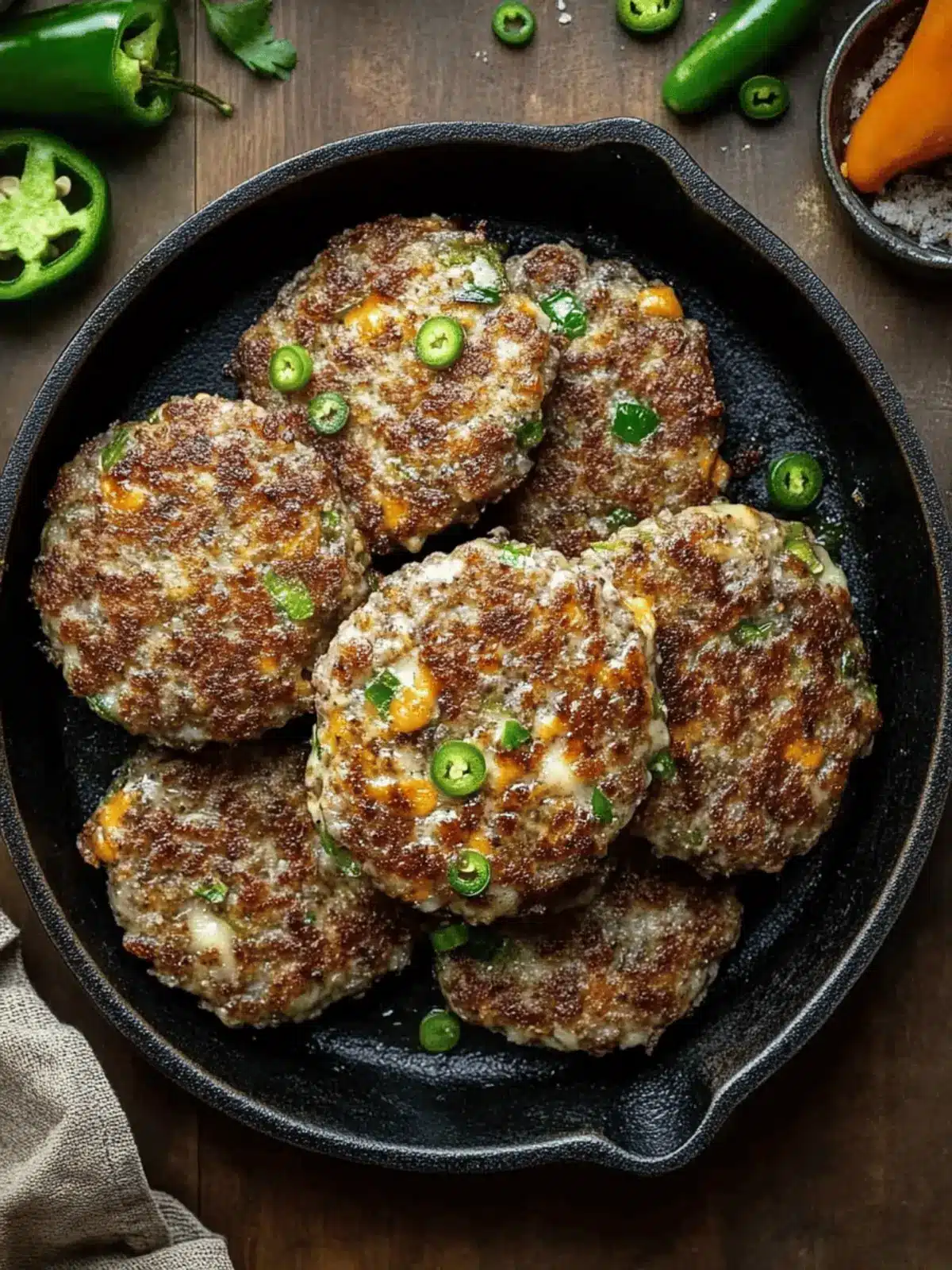 Jalapeno Cheese Sausage Patties